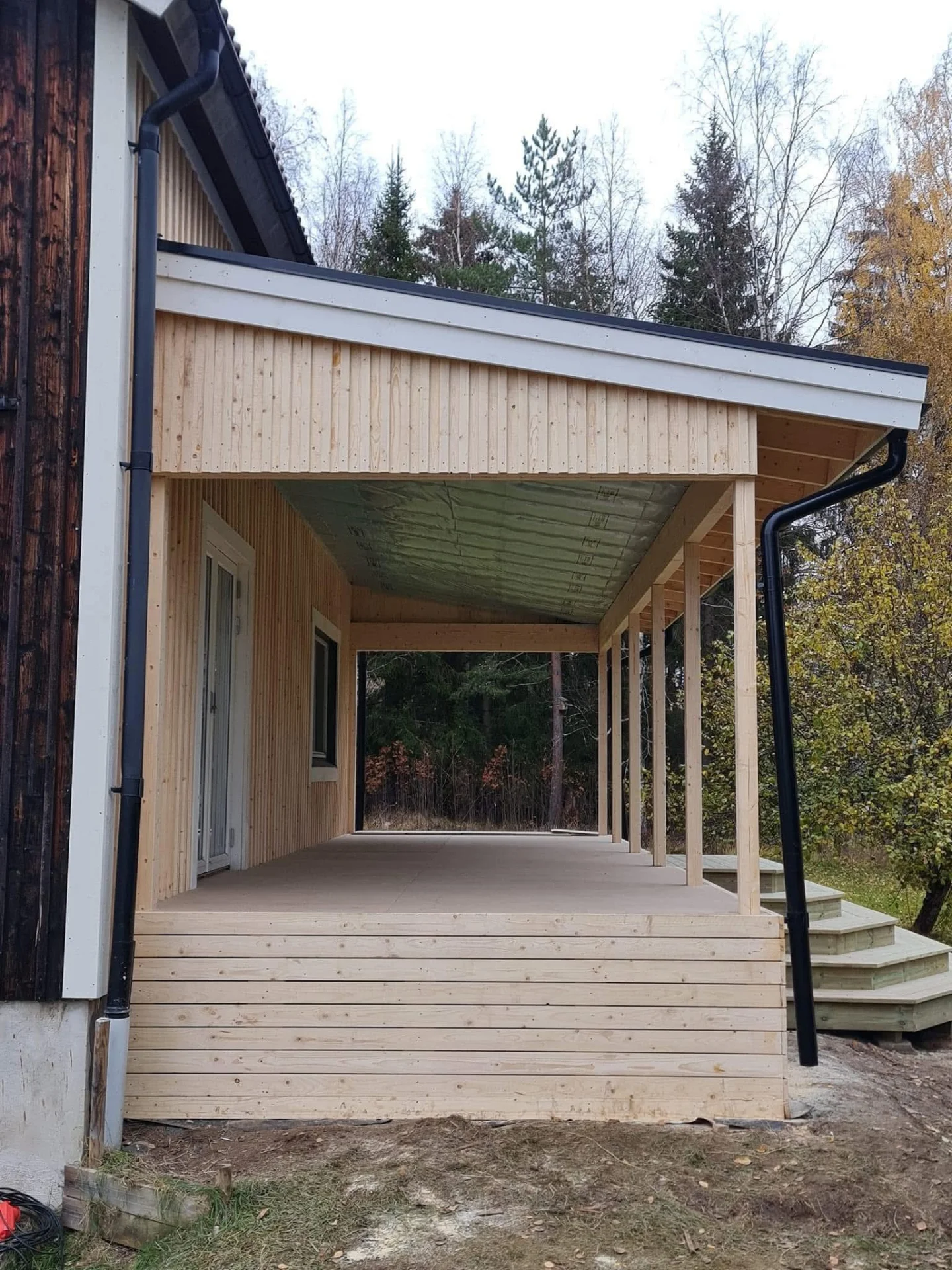 Tillbyggnad villa Hudiksvall - utbyggnad sovrum och entré