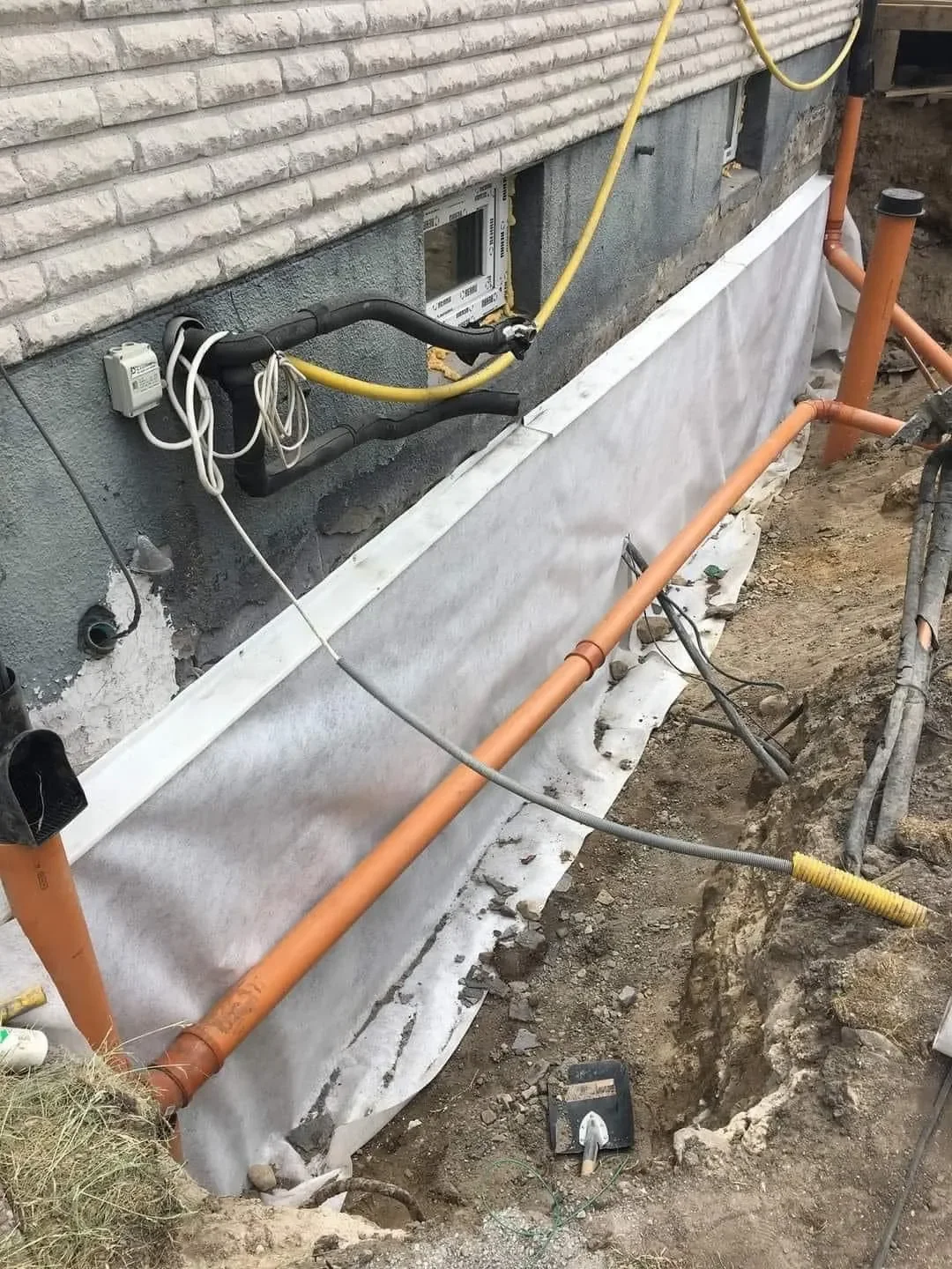 Dränering Kilafors villa grund LDF Bygg