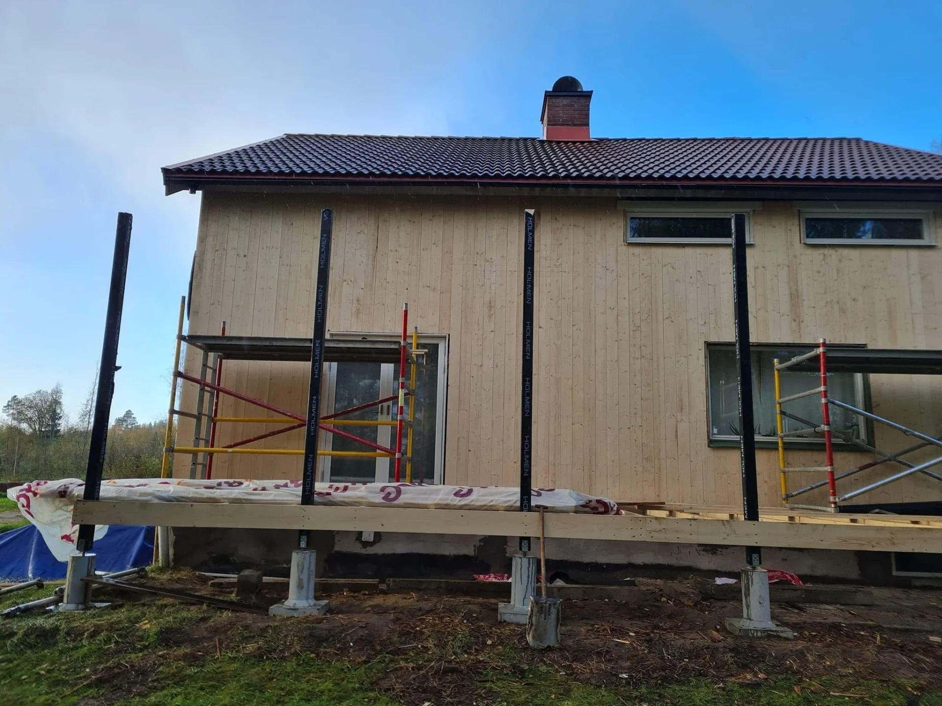Fasadrenovering med tilläggsisolering - energieffektivisering